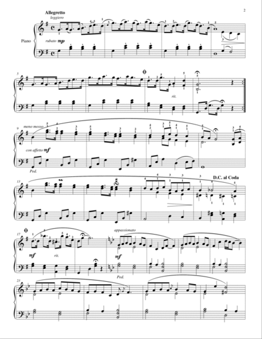 Humoresque No. 7 Piano Solo scores gallery preview page 2