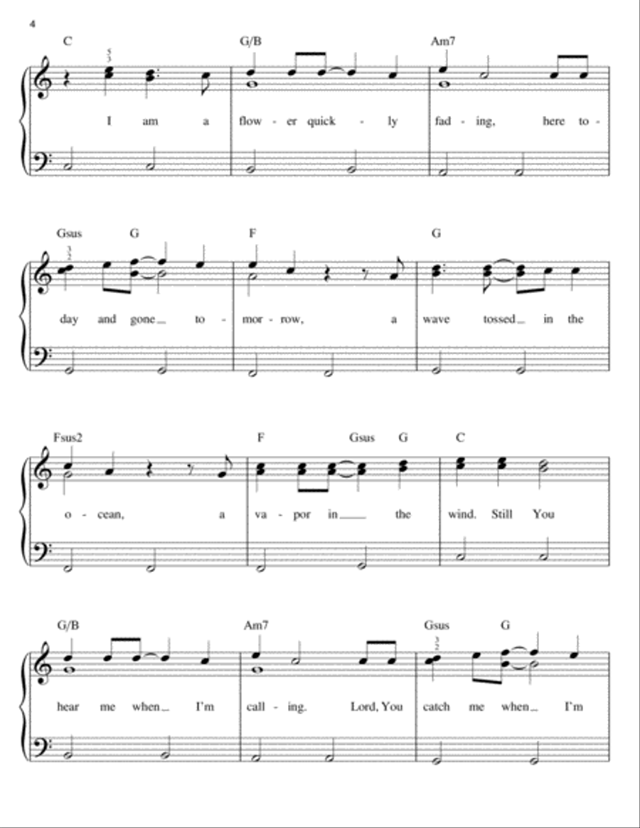 Who Am I Easy Piano scores gallery preview page 4