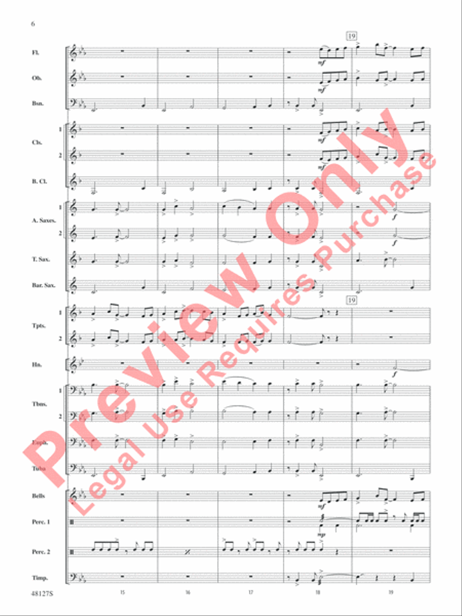 Lone Eagle Concert Band scores gallery preview page 7