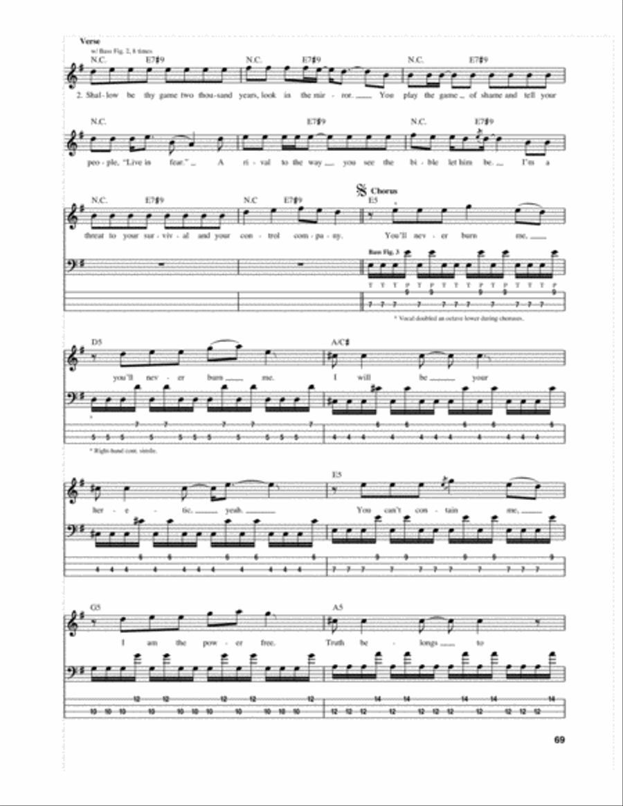 Shallow Be Thy Game Guitar Tablature scores gallery preview page 3