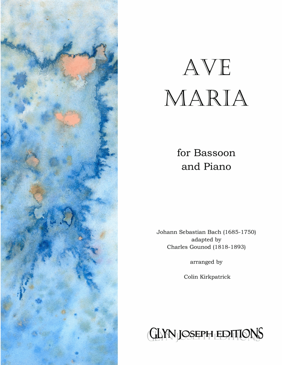 Bach-Gounod: Ave Maria for Bassoon and Piano Bassoon Solo scores gallery preview page 1