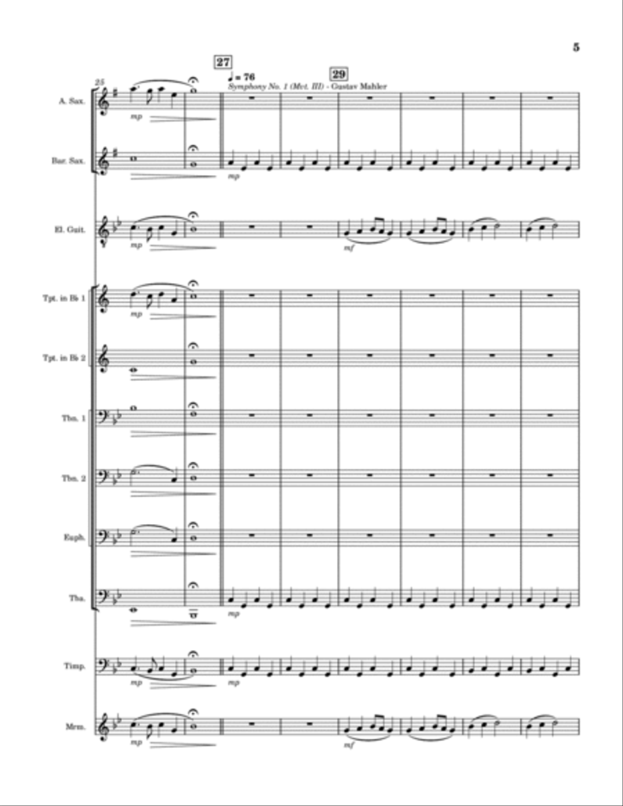 Classics Medley Baritone Saxophone scores gallery preview page 5