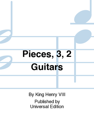 Book cover for Pieces, 3, 2 Guitars