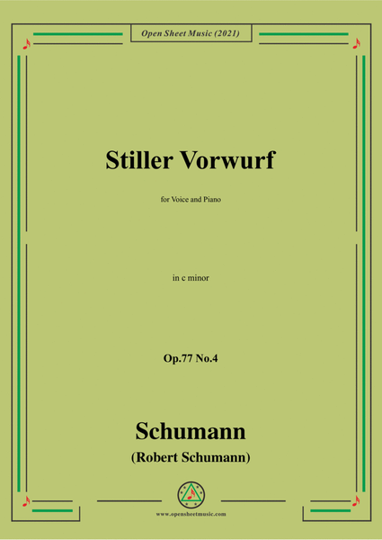 Schumann-Stiller Vorwurf,Op.77 No.4,in c minor