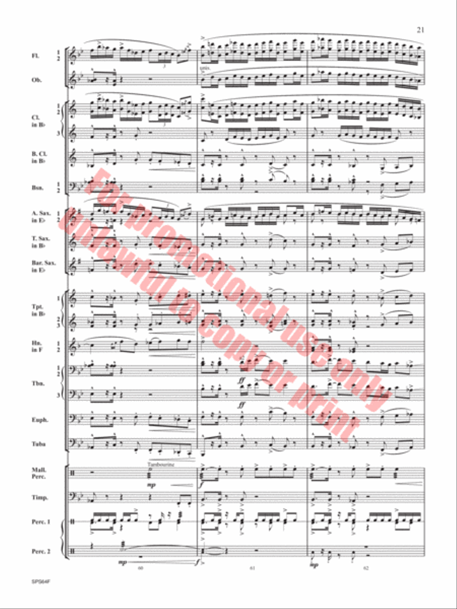 The Rusty Bucket Concert Band scores gallery preview page 22