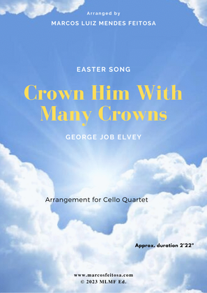 Book cover for Crown Him With Many Crowns (DIADEMATA) - Cello Quartet