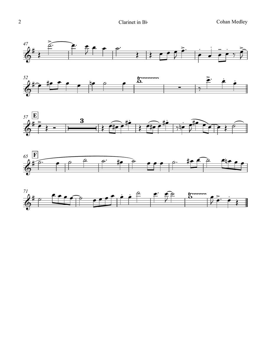 George M. Cohan Medley (I'm A Yankee Doodle Dandy/You're a Grand Old Flag) Jazz Ensemble scores gallery preview page 6