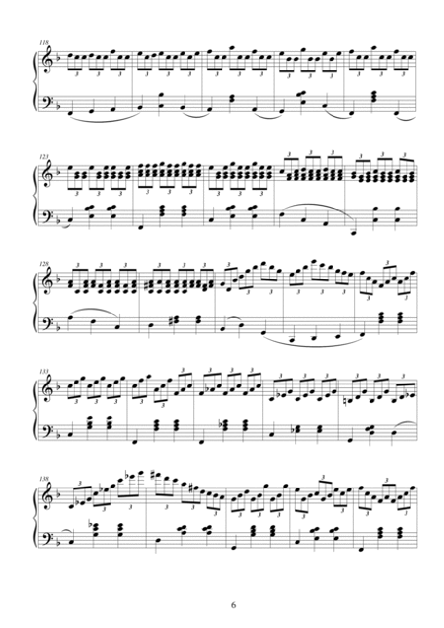 2 Waltzes for piano - CS059 4-Part scores gallery preview page 6