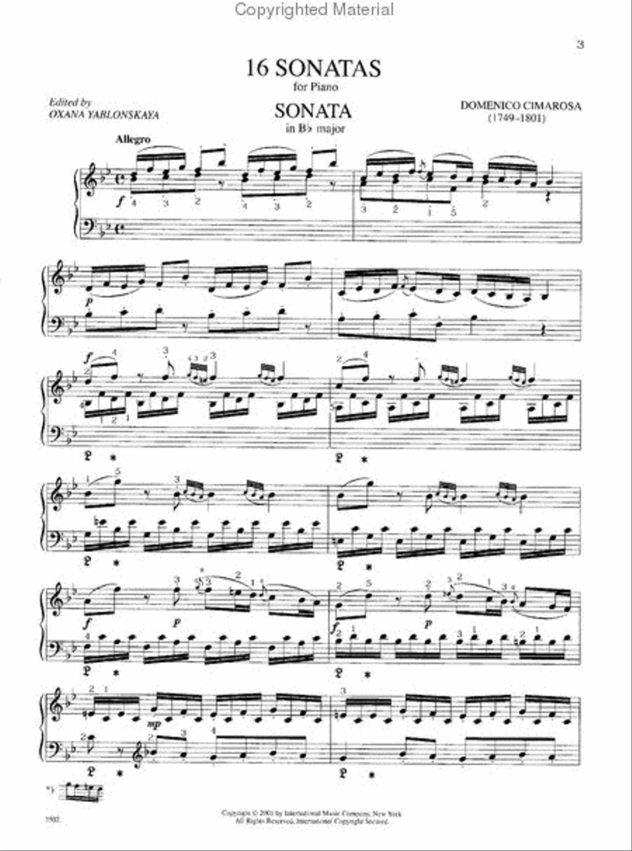 16 Sonatas Piano Solo scores gallery preview page 2