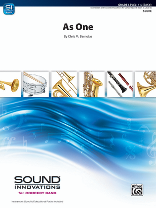 Book cover for As One