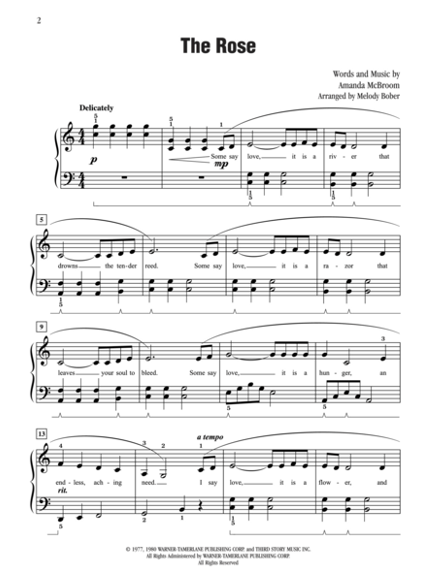 The Rose The Rose Small Ensemble scores gallery preview page 2