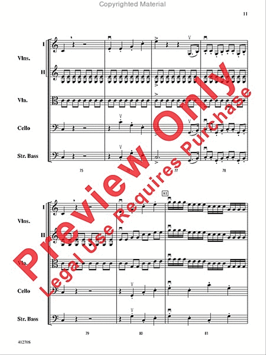 Symphony No. 1 String Orchestra scores gallery preview page 11