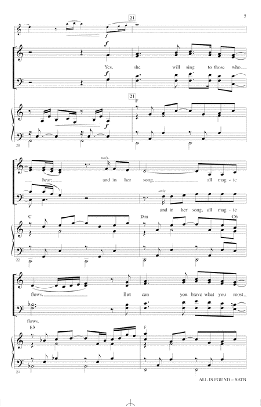 All Is Found (from Disney's Frozen 2) (arr. Mark Brymer) 4-Part scores gallery preview page 5