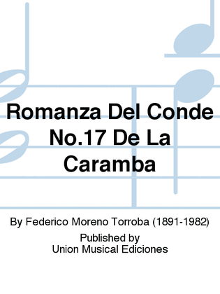 Romanza Del Conde No.17 De La Caramba