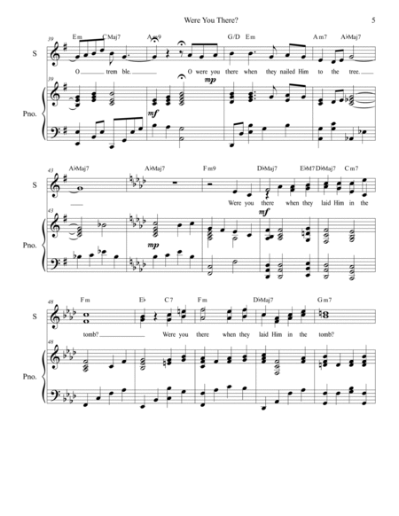 Were You There? Easter Hymn for Soprano Solo