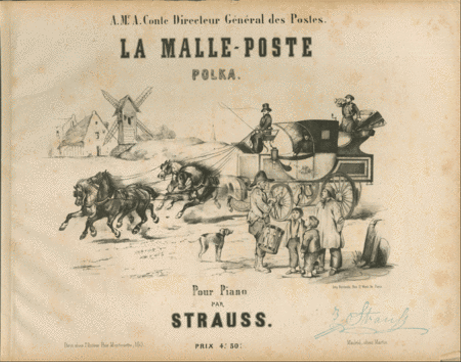 La Malle-Poste Polka Pour Piano Trumpet scores gallery preview page 1