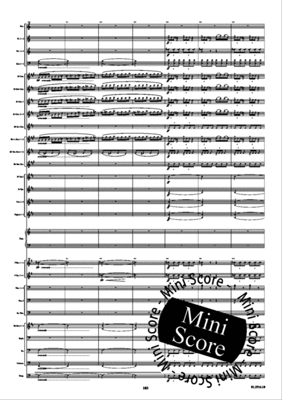 Piano Concerto opus 16 A Minor Concert Band scores gallery preview page 107
