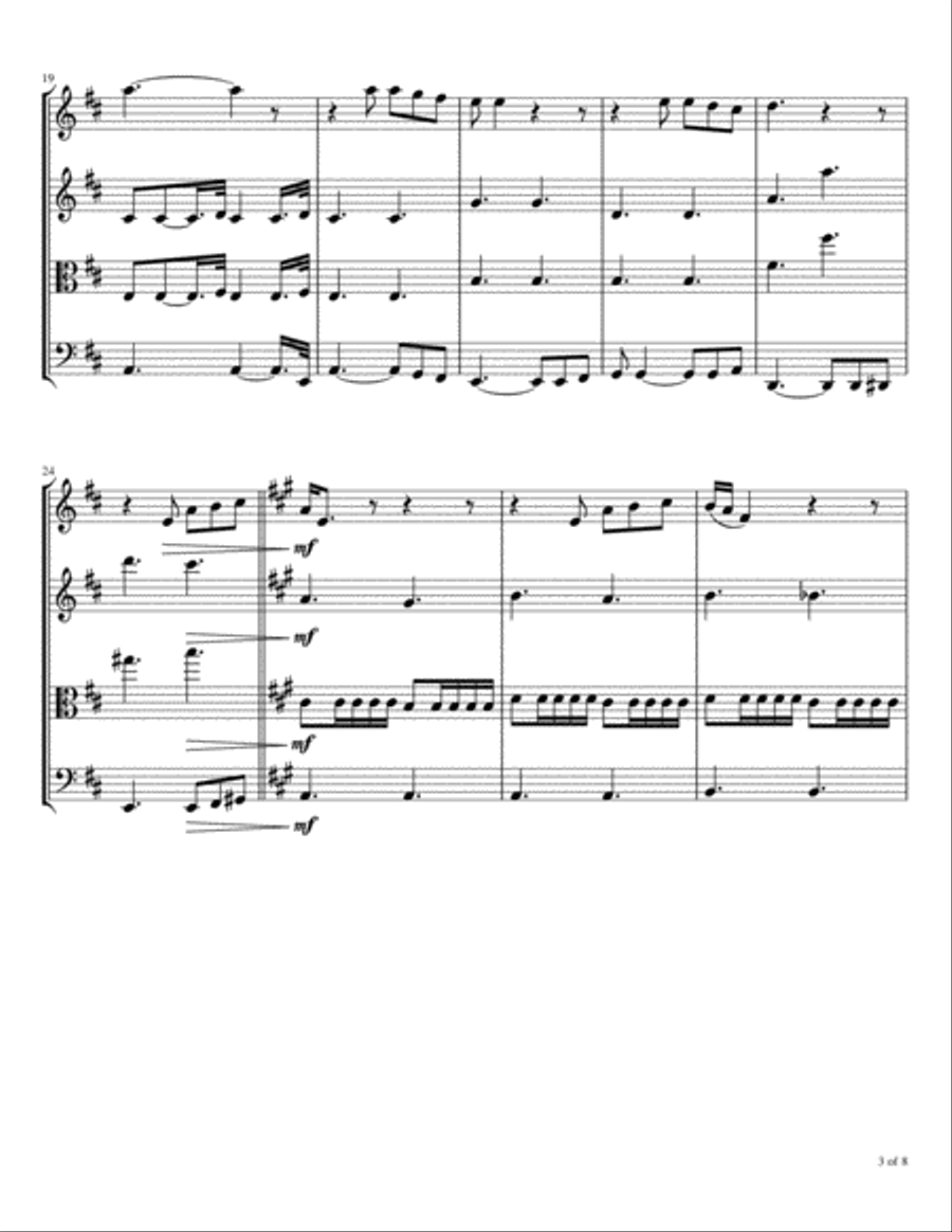 Happy Xmas (war Is Over) String Quartet scores gallery preview page 4