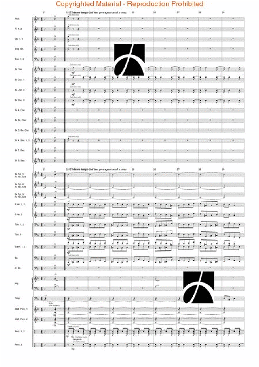 Tanczi Concert Band scores gallery preview page 28