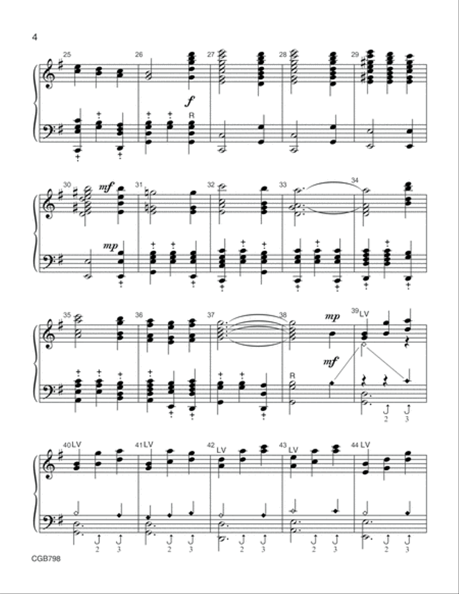 Fling Wide the Door Handbell Choir scores gallery preview page 4