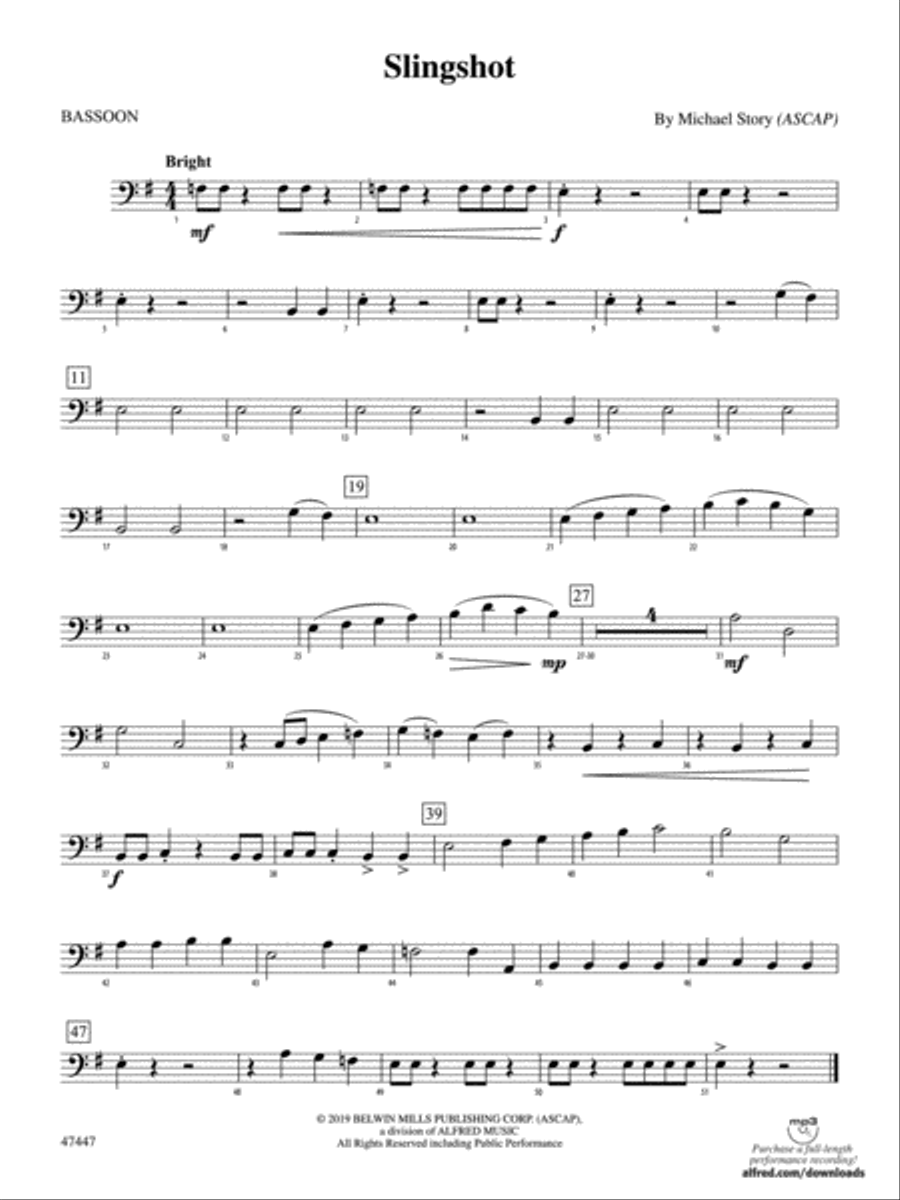 Slingshot: Bassoon Full Orchestra scores gallery preview page 1