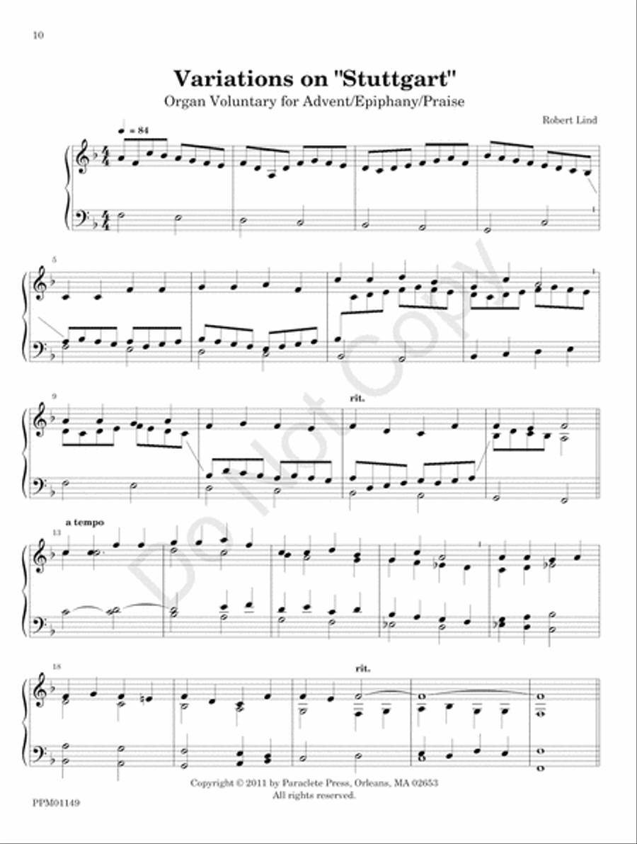 Organ Works for the Church Year Organ scores gallery preview page 16