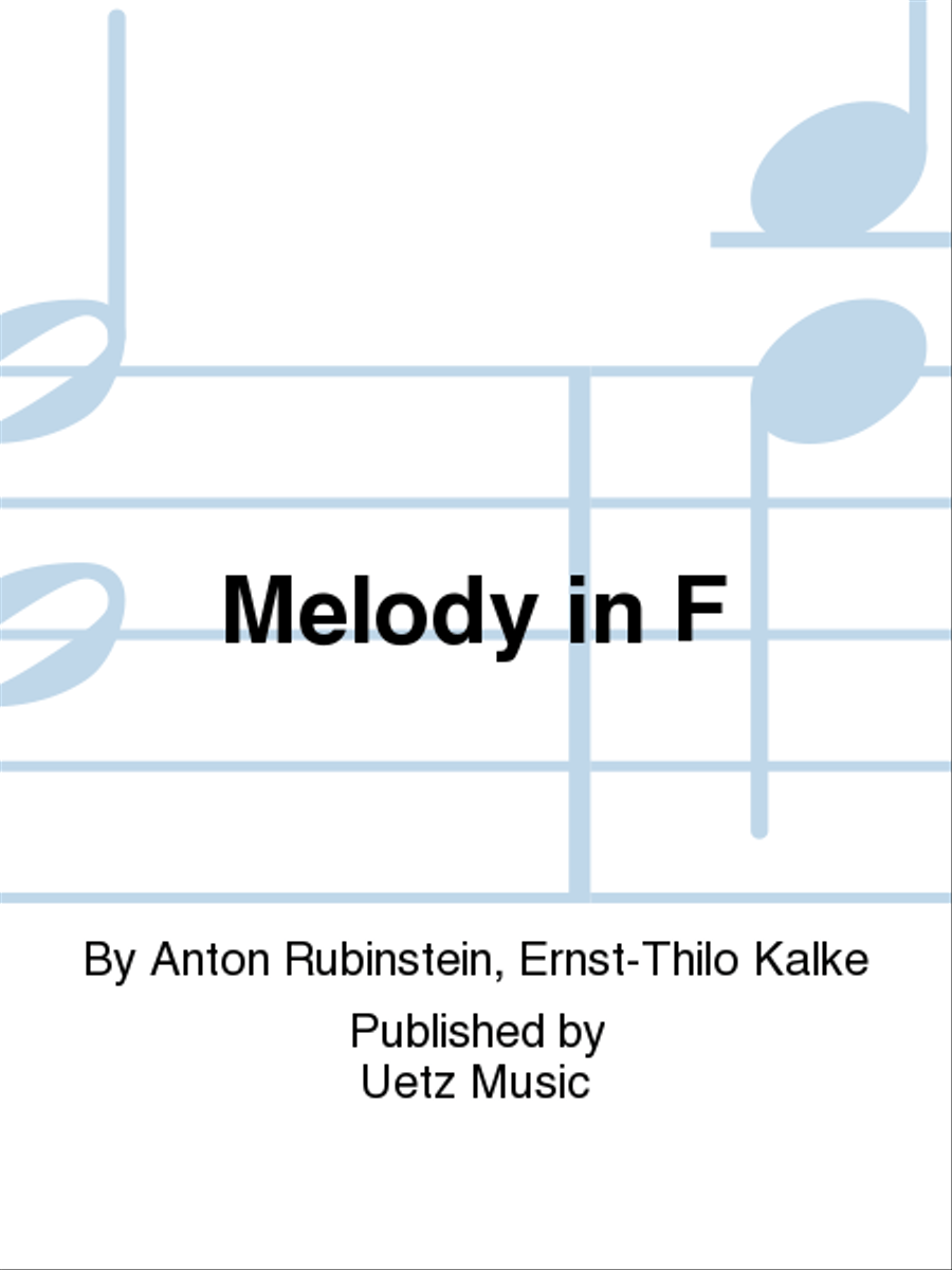 Melody in F Melody in F Horn scores gallery preview page 1