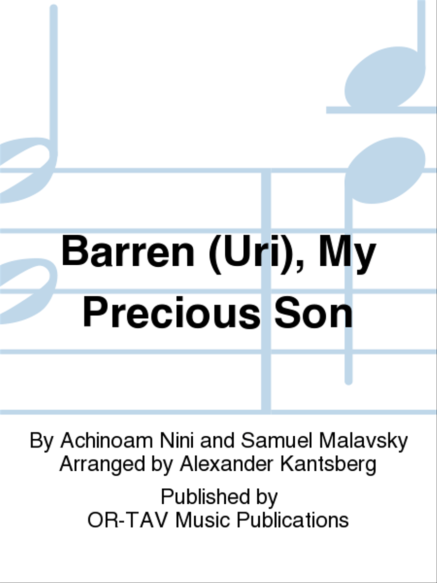 Barren (Uri), My Precious Son 4-Part scores gallery preview page 1