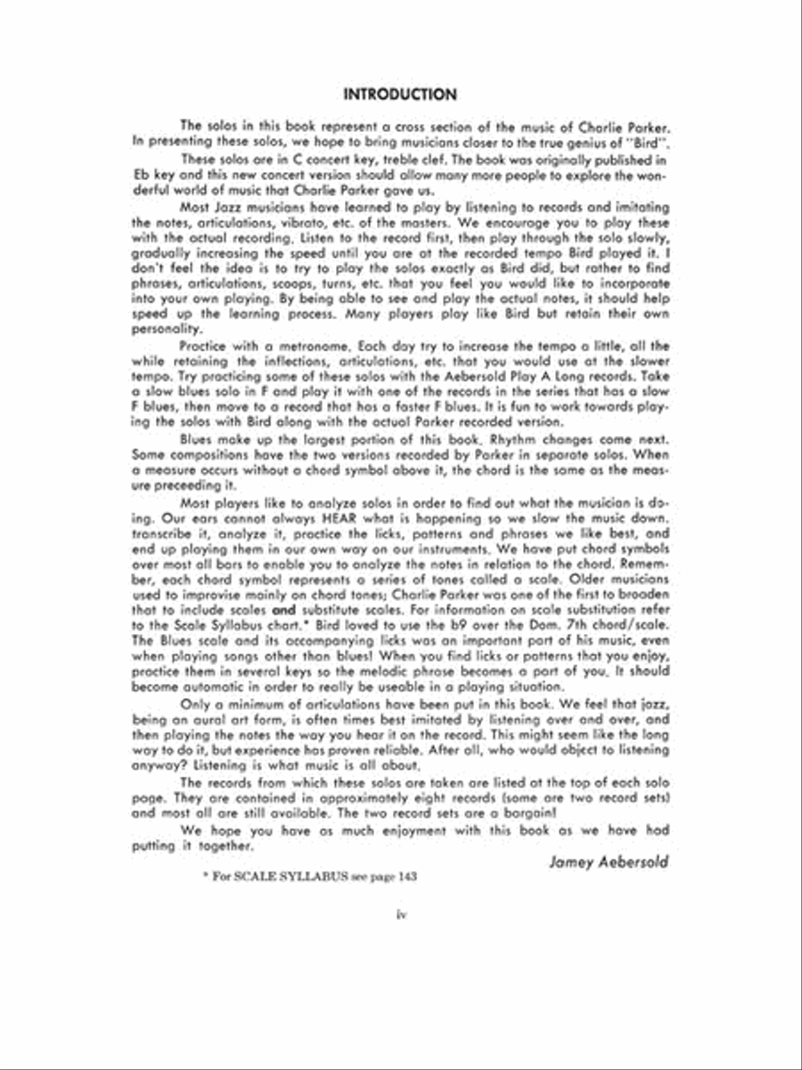 Charlie Parker – Omnibook C Instrument scores gallery preview page 3