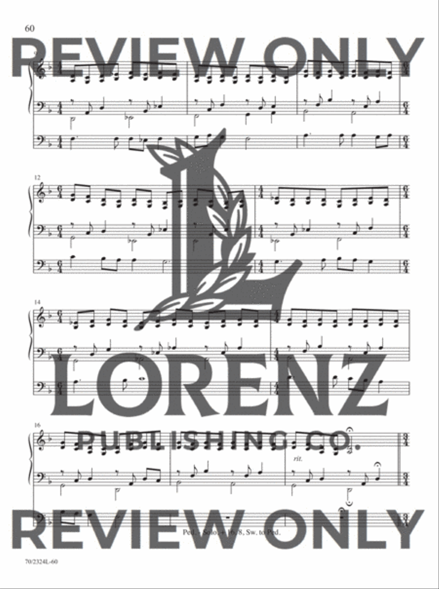 The Sacred Organ Library, Vol. 10 Organ Solo scores gallery preview page 14