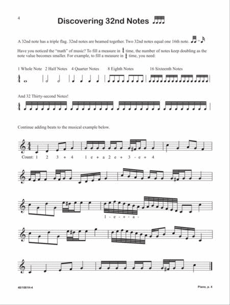 Piano Discoveries Theory Book 4 Piano Method scores gallery preview page 4