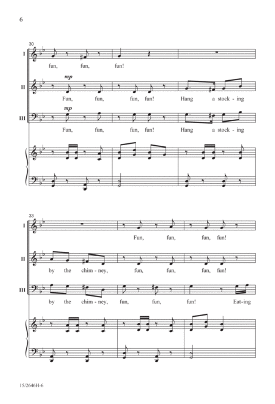 Fun, Fun, Fun! Fun, Fun, Fun! 3-Part scores gallery preview page 7