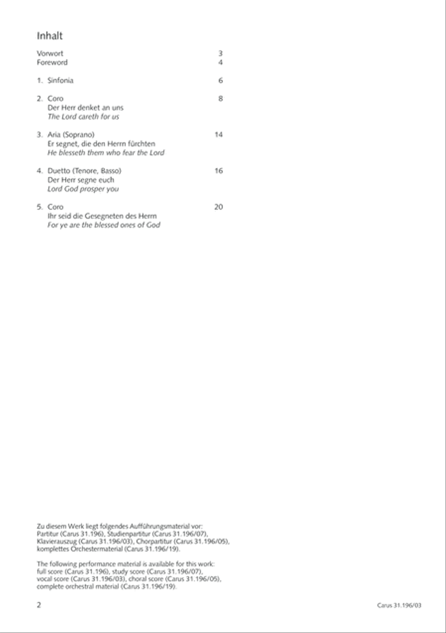 The Lord is mindful of us (Der Herr denket an uns) STB scores gallery preview page 3