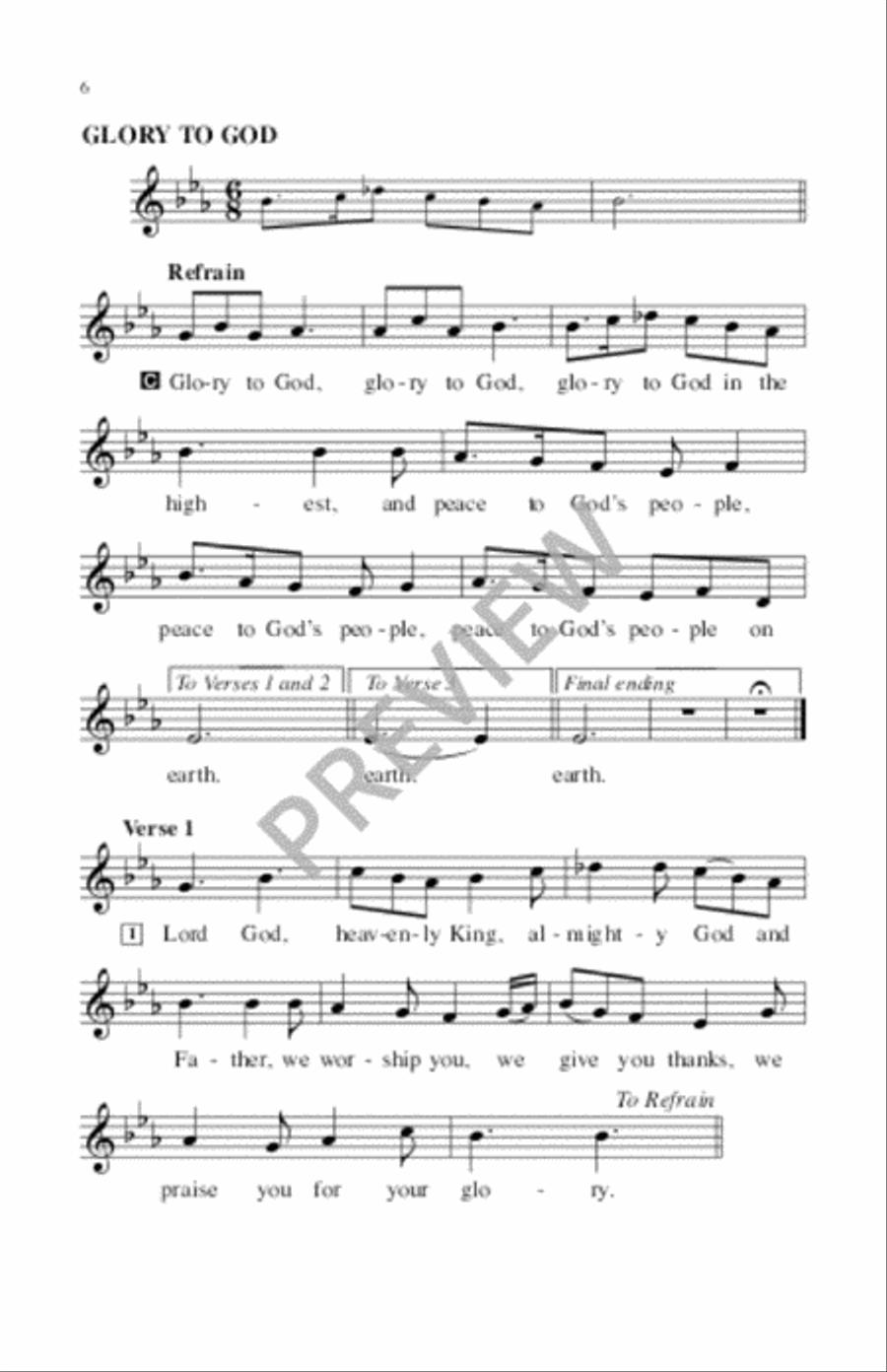Tree of Life Setting, Holy Communion - Assembly edition Unison Choir scores gallery preview page 7
