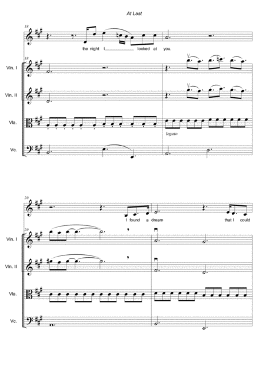 At Last String Quartet scores gallery preview page 5