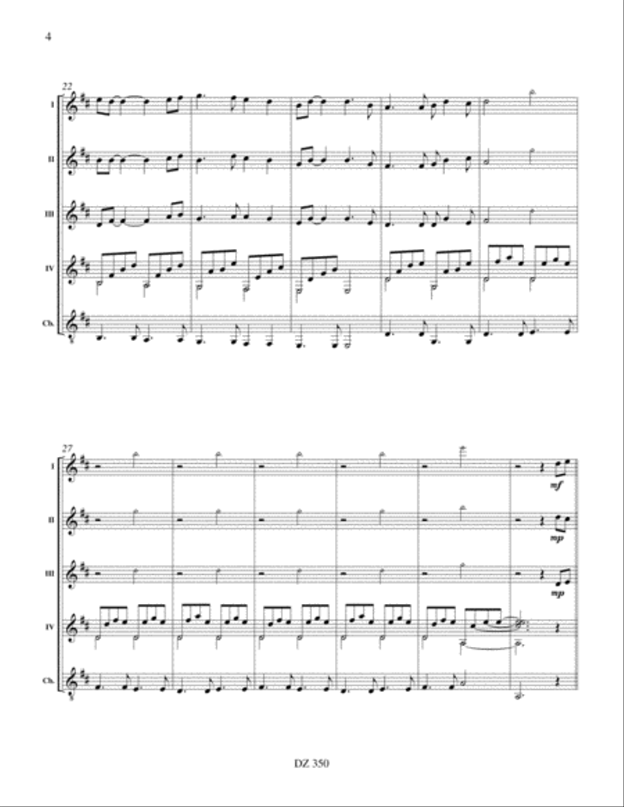 Wild Mountain Thyme Wild Mountain Thyme Guitar Ensemble scores gallery preview page 3