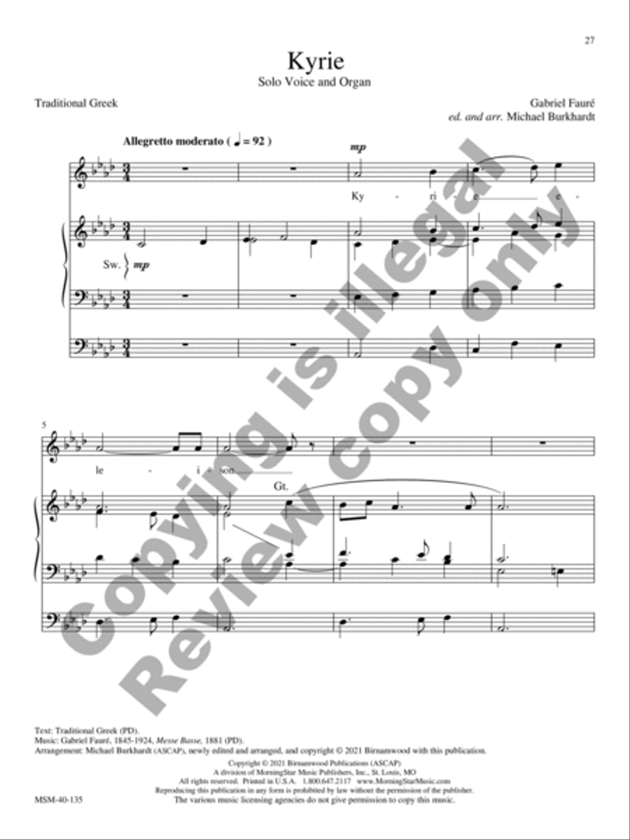 Classical Solos for the Church Year High Voice scores gallery preview page 15