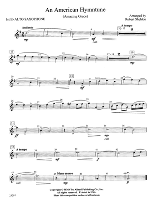 An American Hymntune (Amazing Grace): E-flat Alto Saxophone