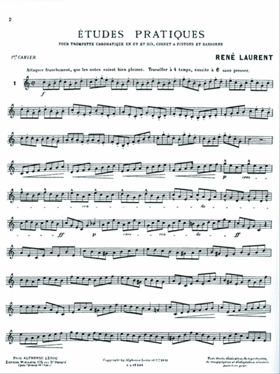 Etudes Pratiques - Volume 1 Trumpet Solo scores gallery preview page 2