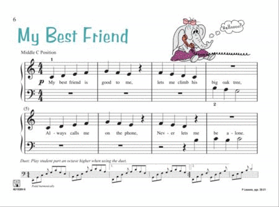 Noona Comprehensive Music Magic Piano Young Performer Primer Piano Method scores gallery preview page 6