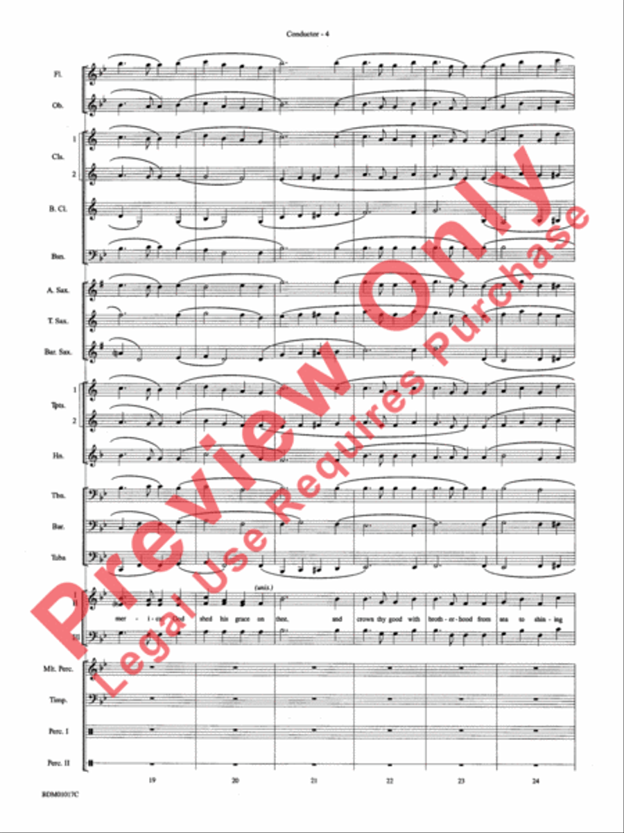 An American Celebration Concert Band scores gallery preview page 7