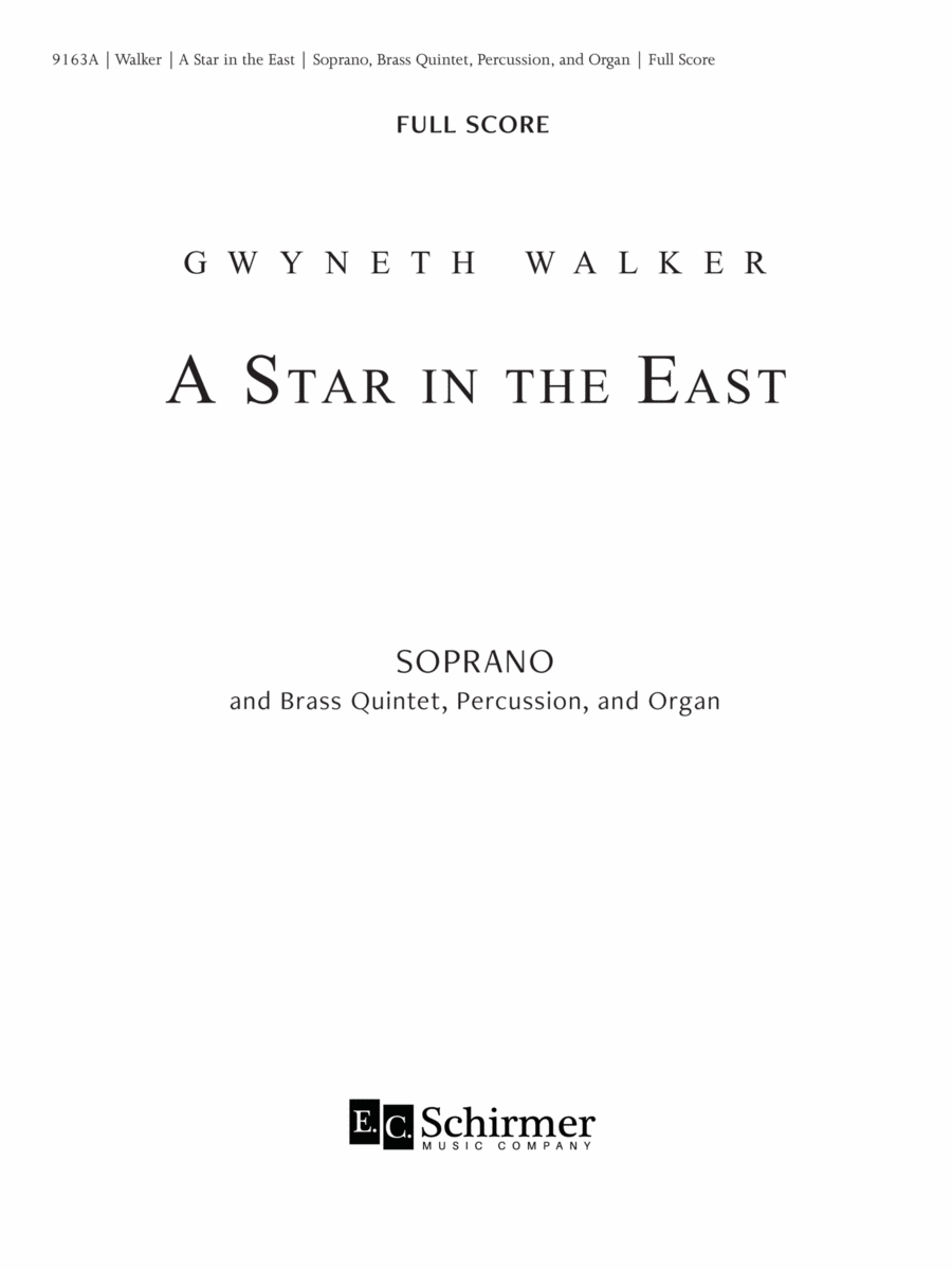 A Star in the East Sacred scores gallery preview page 1