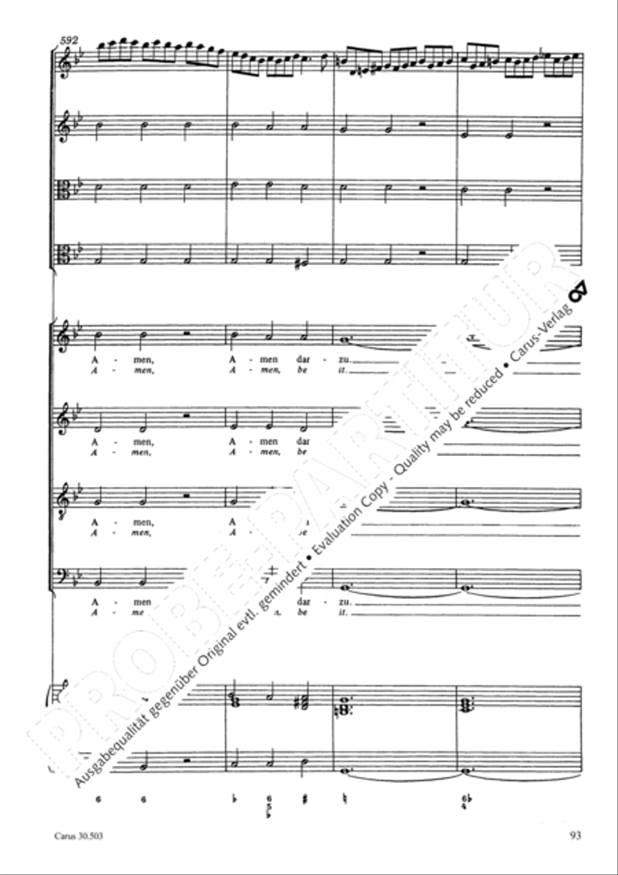 My beloved, you are fair (Meine Freundin, du bist schon) 4-Part scores gallery preview page 96
