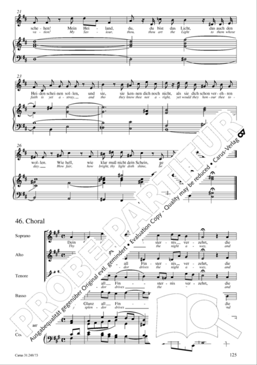 Christmas Oratorio (Weihnachtsoratorium, Teile IV-VI) 4-Part scores gallery preview page 46