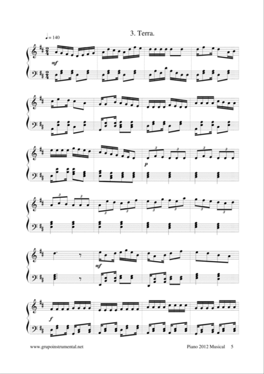 Piano 2012 Musical