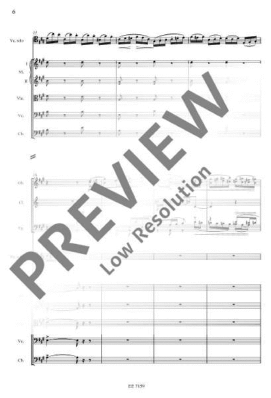 Variations on a Rococo Theme for Cello and Orchestra Orchestra scores gallery preview page 17