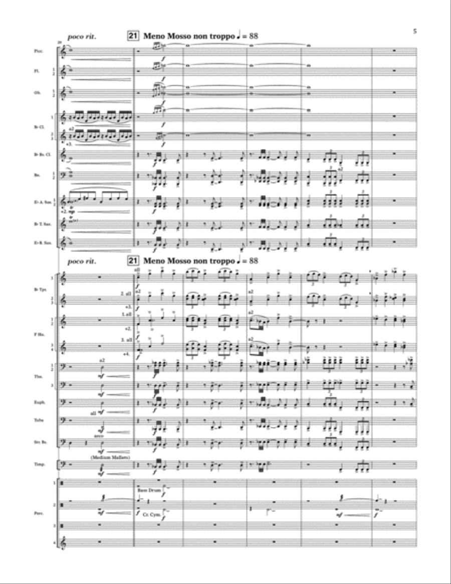 Crosslands - Conductor Score (Full Score) Concert Band scores gallery preview page 5