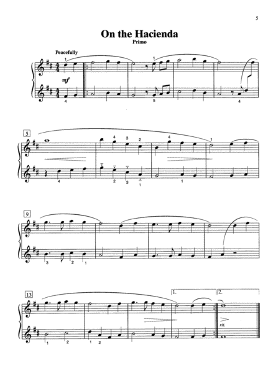 Two at One Piano, Book 3 Two at One Piano, Book 3 Small Ensemble scores gallery preview page 6
