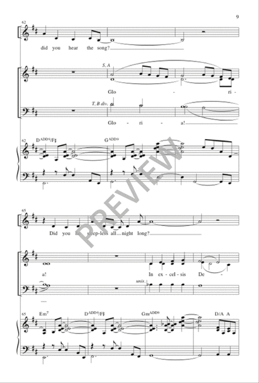 Did You Hear the Song? 4-Part scores gallery preview page 10