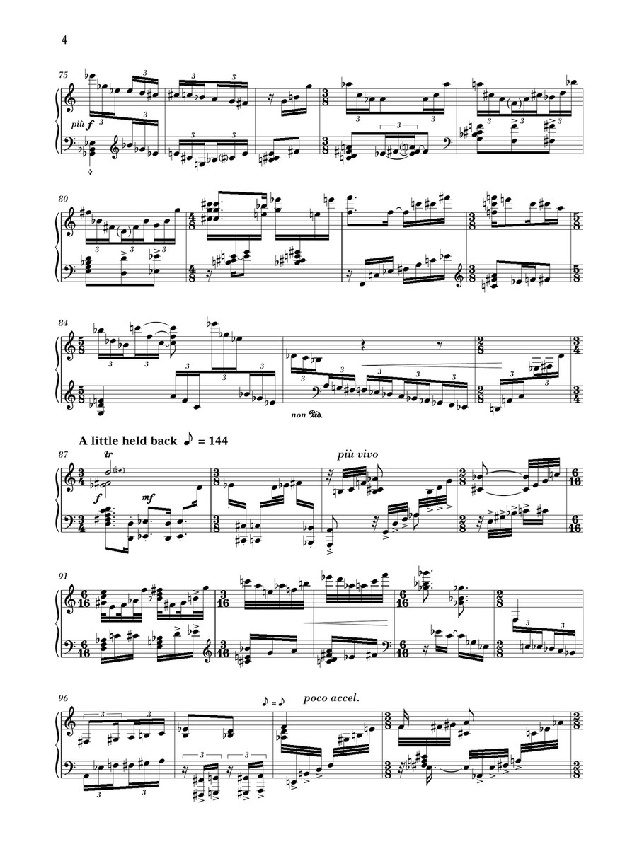 Piano Sonata No. 3 (The Forbidden) Piano Solo scores gallery preview page 4